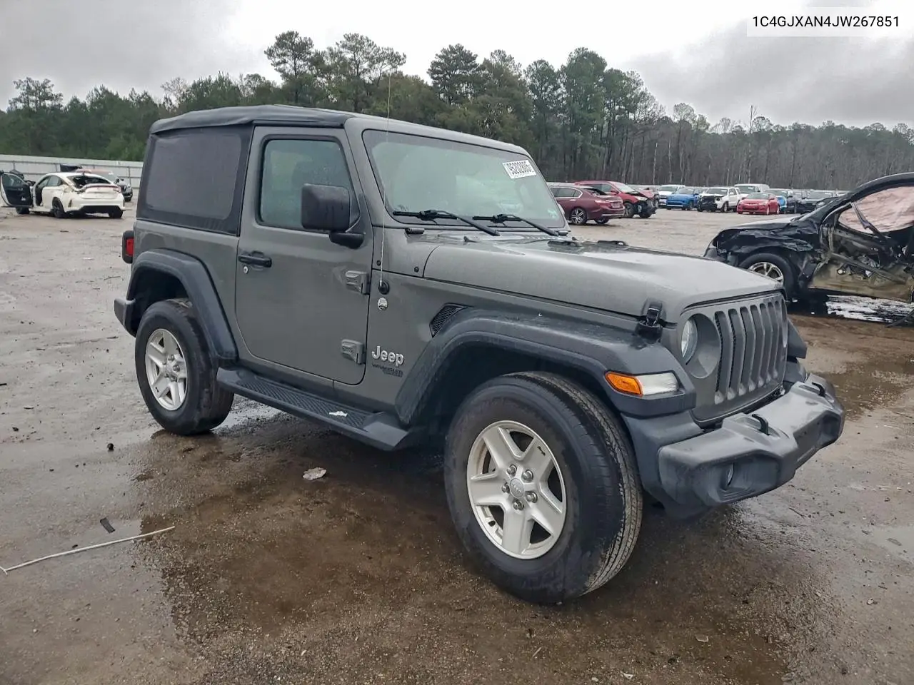 1C4GJXAN4JW267851 2018 Jeep Wrangler Sport