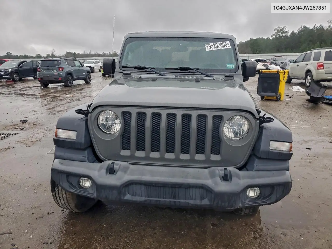 1C4GJXAN4JW267851 2018 Jeep Wrangler Sport