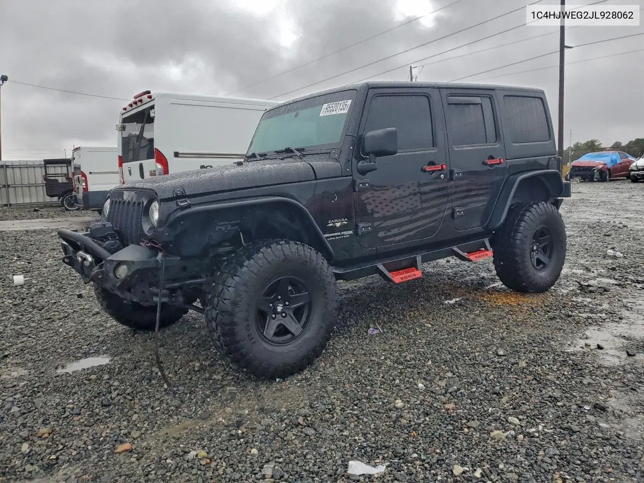 1C4HJWEG2JL928062 2018 Jeep Wrangler Unlimited Sahara
