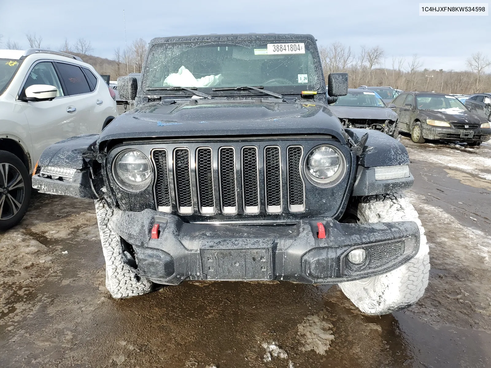 2019 Jeep Wrangler Unlimited Rubicon VIN: 1C4HJXFN8KW534598 Lot: 38841804