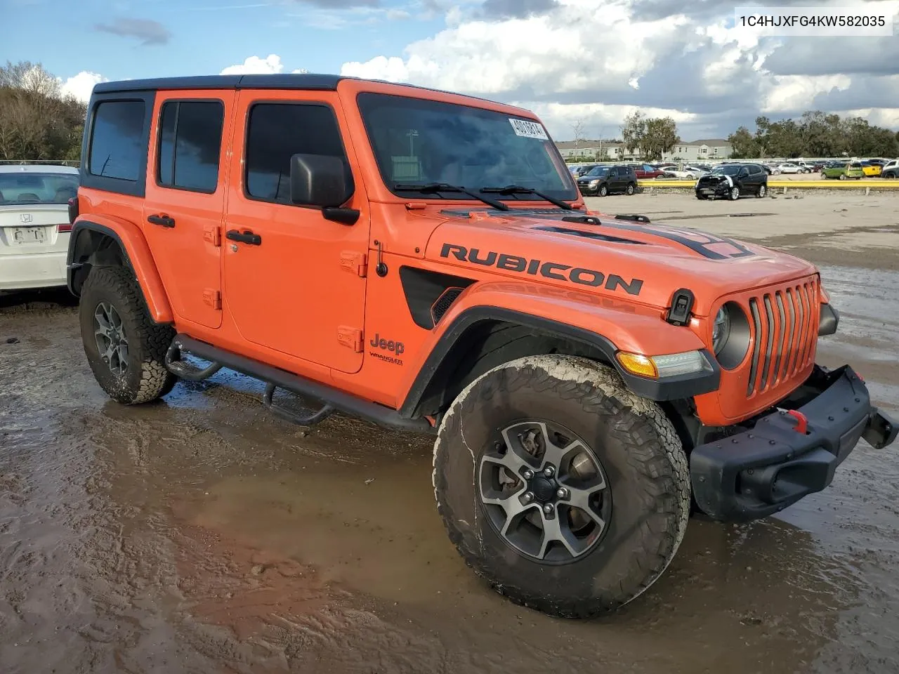 2019 Jeep Wrangler Unlimited Rubicon VIN: 1C4HJXFG4KW582035 Lot: 40016814