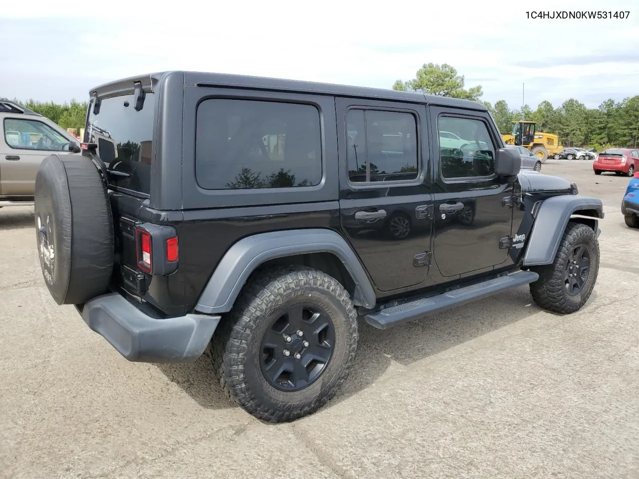 1C4HJXDN0KW531407 2019 Jeep Wrangler Unlimited Sport