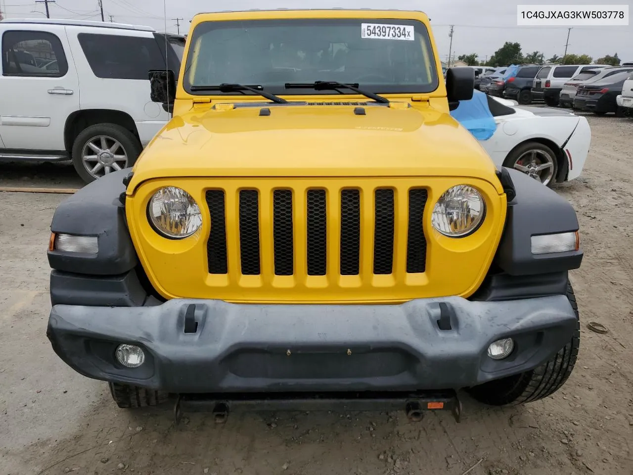 2019 Jeep Wrangler Sport VIN: 1C4GJXAG3KW503778 Lot: 54397334