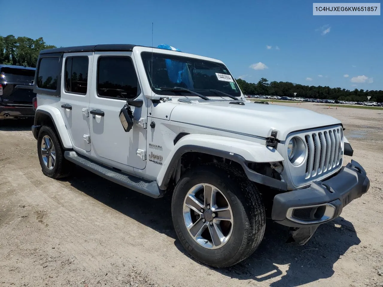 2019 Jeep Wrangler Unlimited Sahara VIN: 1C4HJXEG6KW651857 Lot: 54402884