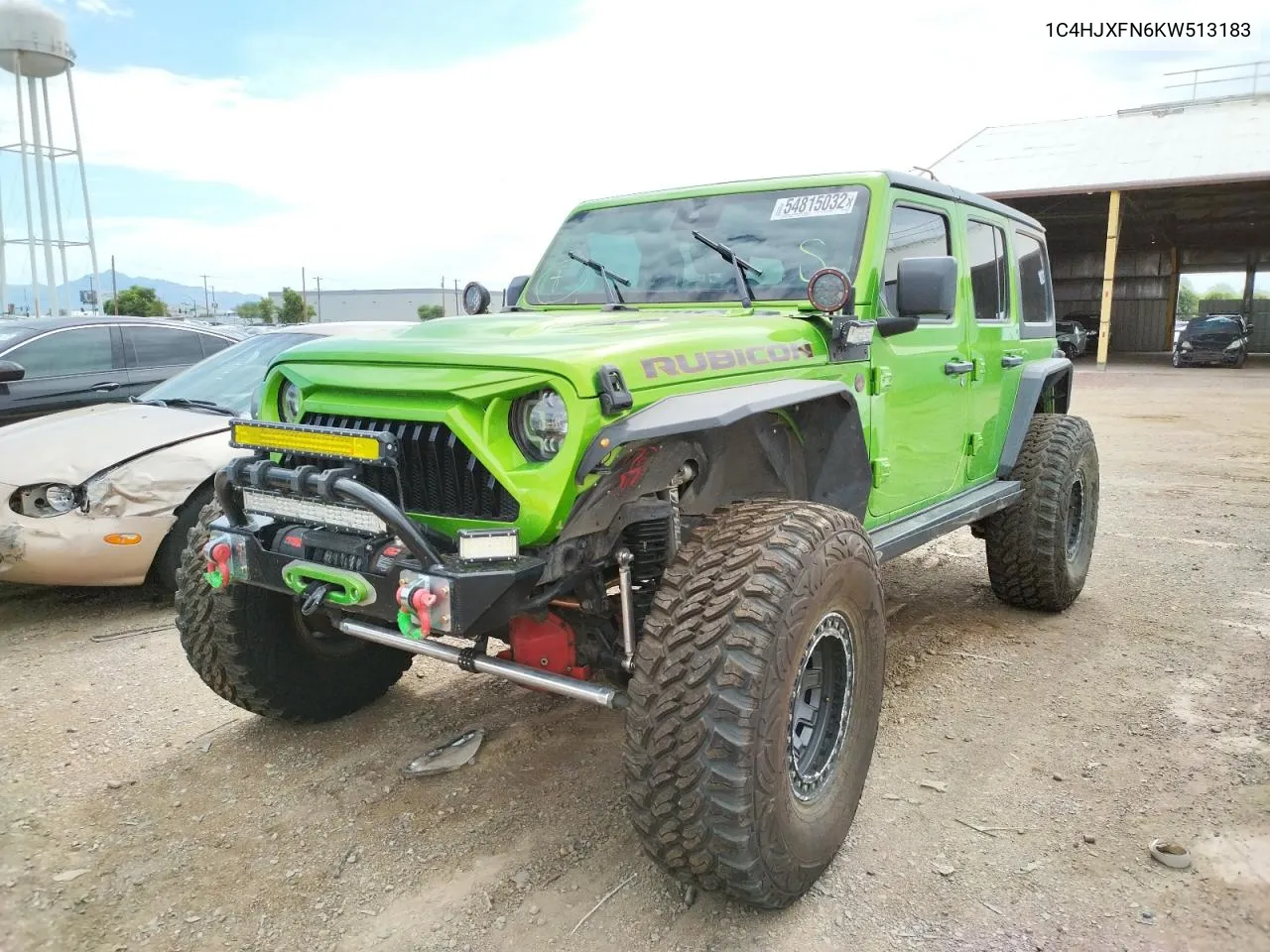 2019 Jeep Wrangler Unlimited Rubicon VIN: 1C4HJXFN6KW513183 Lot: 54815032