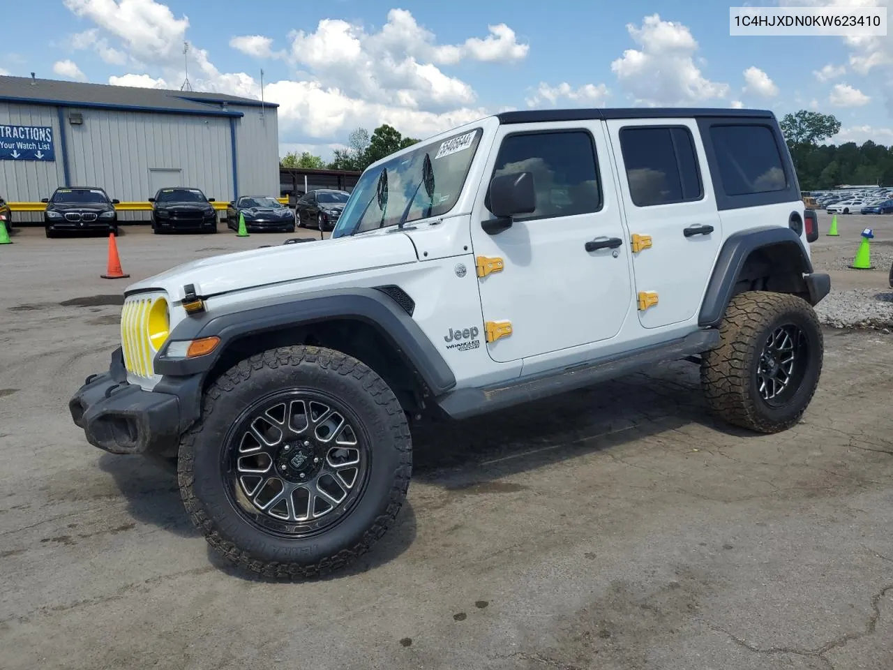 2019 Jeep Wrangler Unlimited Sport VIN: 1C4HJXDN0KW623410 Lot: 55405644