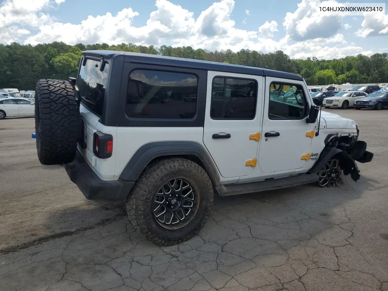 1C4HJXDN0KW623410 2019 Jeep Wrangler Unlimited Sport