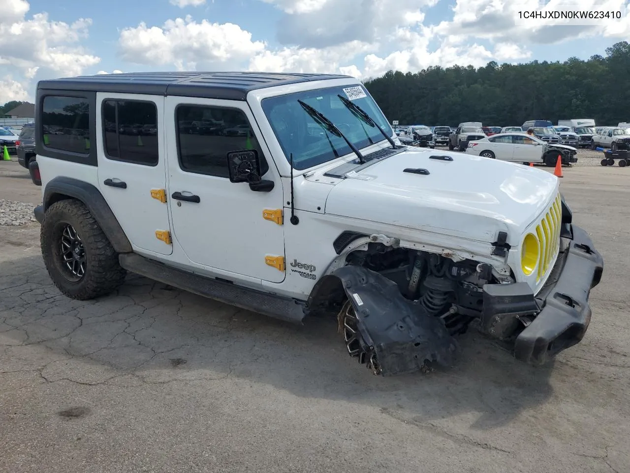 2019 Jeep Wrangler Unlimited Sport VIN: 1C4HJXDN0KW623410 Lot: 55405644