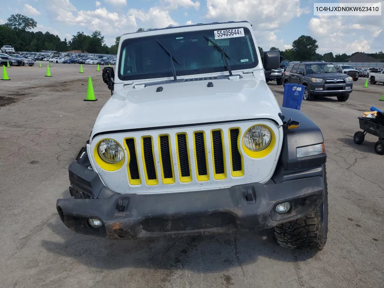 2019 Jeep Wrangler Unlimited Sport VIN: 1C4HJXDN0KW623410 Lot: 55405644