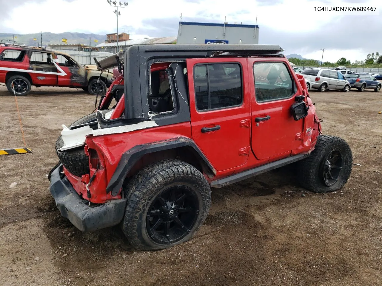 2019 Jeep Wrangler Unlimited Sport VIN: 1C4HJXDN7KW689467 Lot: 57060964