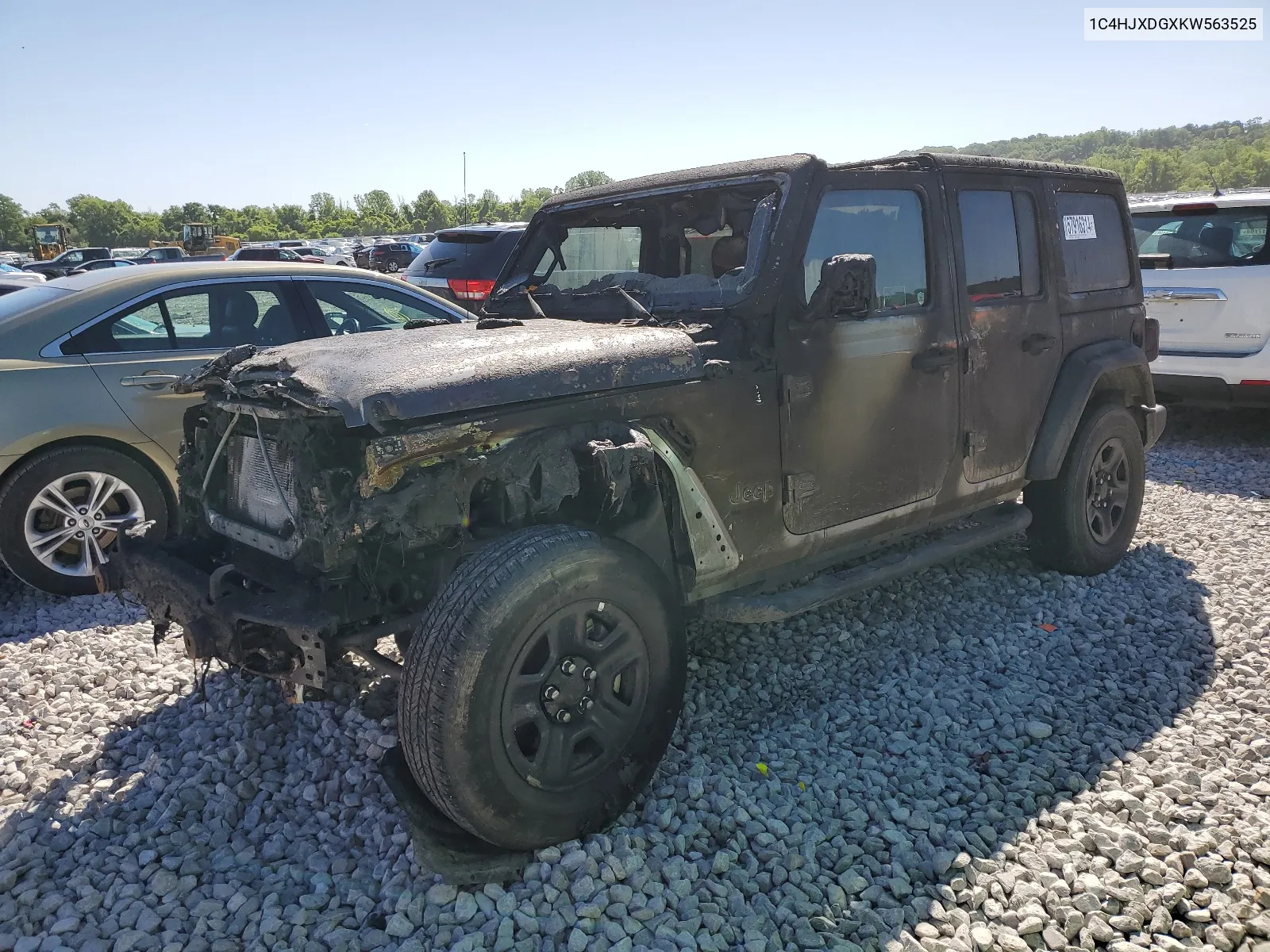 2019 Jeep Wrangler Unlimited Sport VIN: 1C4HJXDGXKW563525 Lot: 57916314