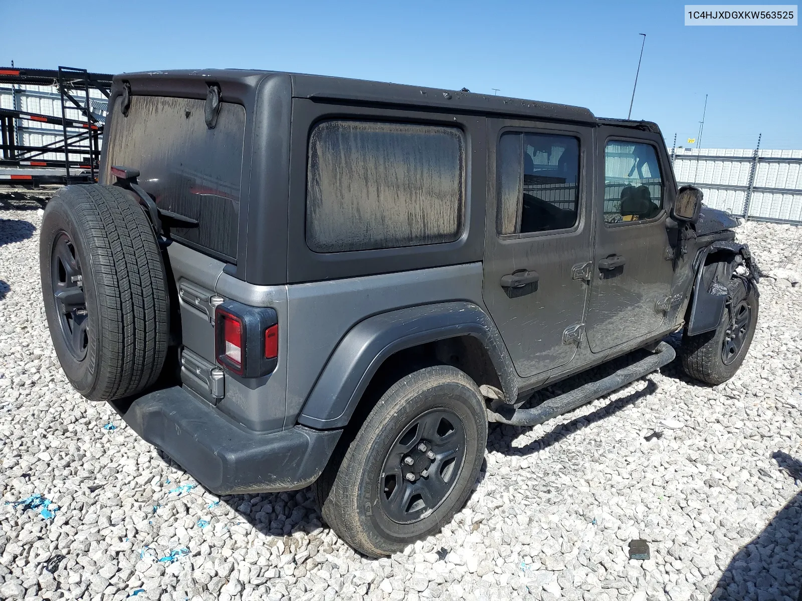 2019 Jeep Wrangler Unlimited Sport VIN: 1C4HJXDGXKW563525 Lot: 57916314