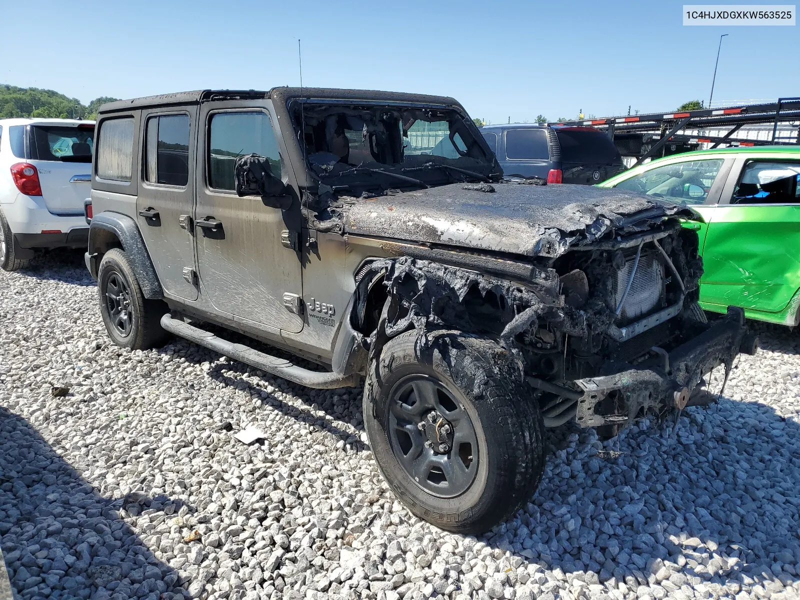 2019 Jeep Wrangler Unlimited Sport VIN: 1C4HJXDGXKW563525 Lot: 57916314