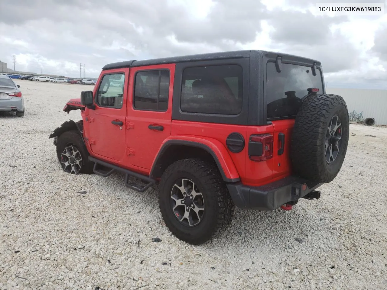 2019 Jeep Wrangler Unlimited Rubicon VIN: 1C4HJXFG3KW619883 Lot: 58165423