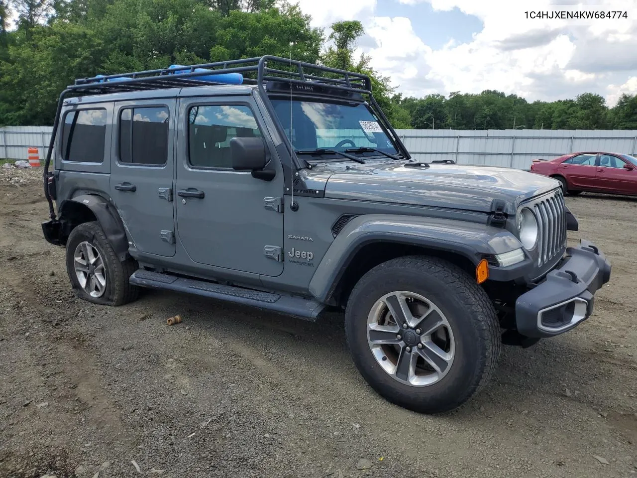 2019 Jeep Wrangler Unlimited Sahara VIN: 1C4HJXEN4KW684774 Lot: 58525014