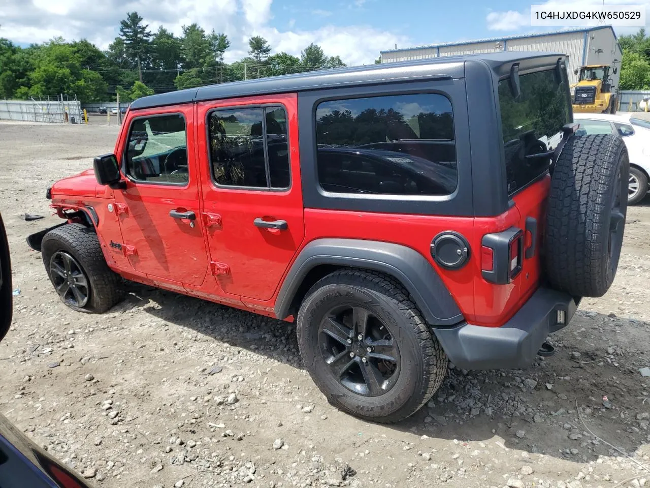 2019 Jeep Wrangler Unlimited Sport VIN: 1C4HJXDG4KW650529 Lot: 58733544