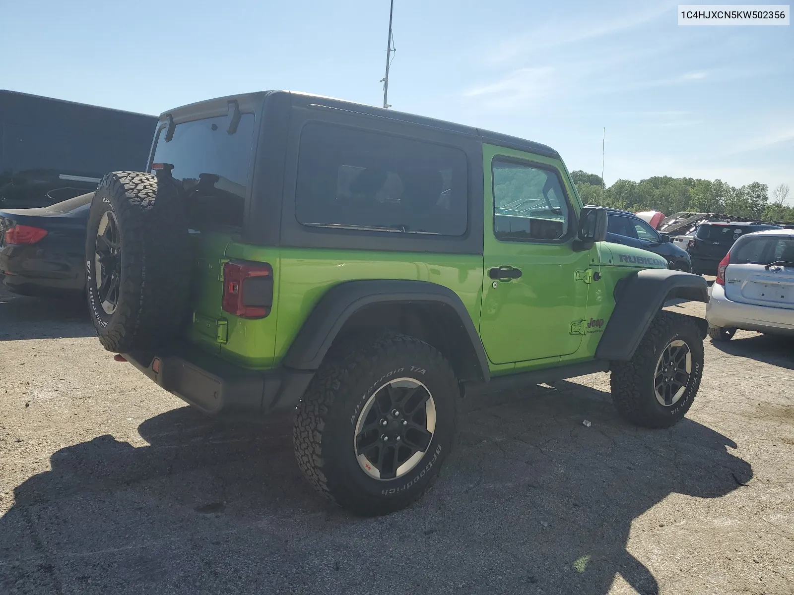 2019 Jeep Wrangler Rubicon VIN: 1C4HJXCN5KW502356 Lot: 59150724