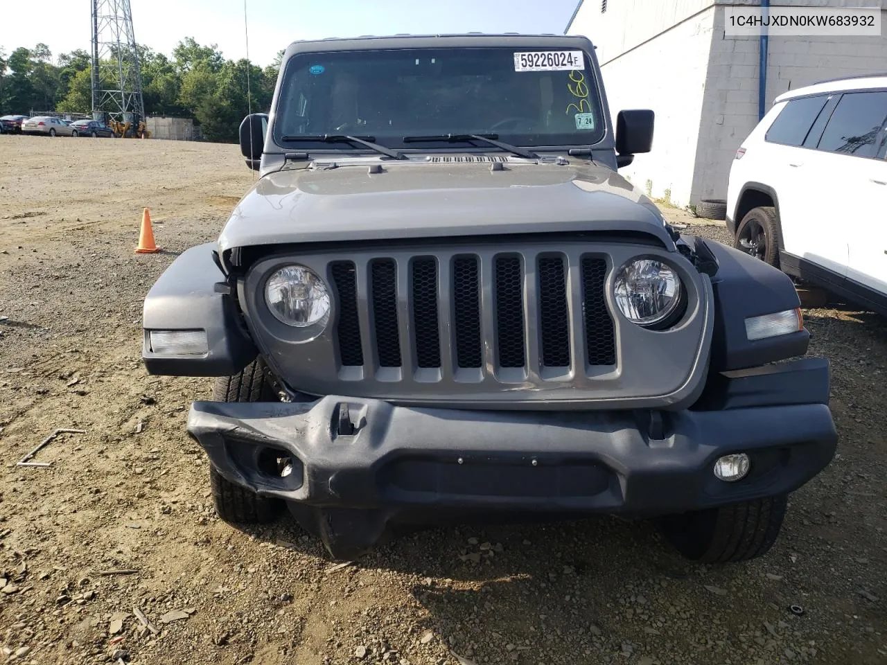 2019 Jeep Wrangler Unlimited Sport VIN: 1C4HJXDN0KW683932 Lot: 59226024