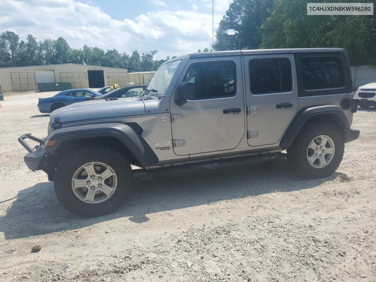 2019 Jeep Wrangler Unlimited Sport VIN: 1C4HJXDN8KW596280 Lot: 59771074