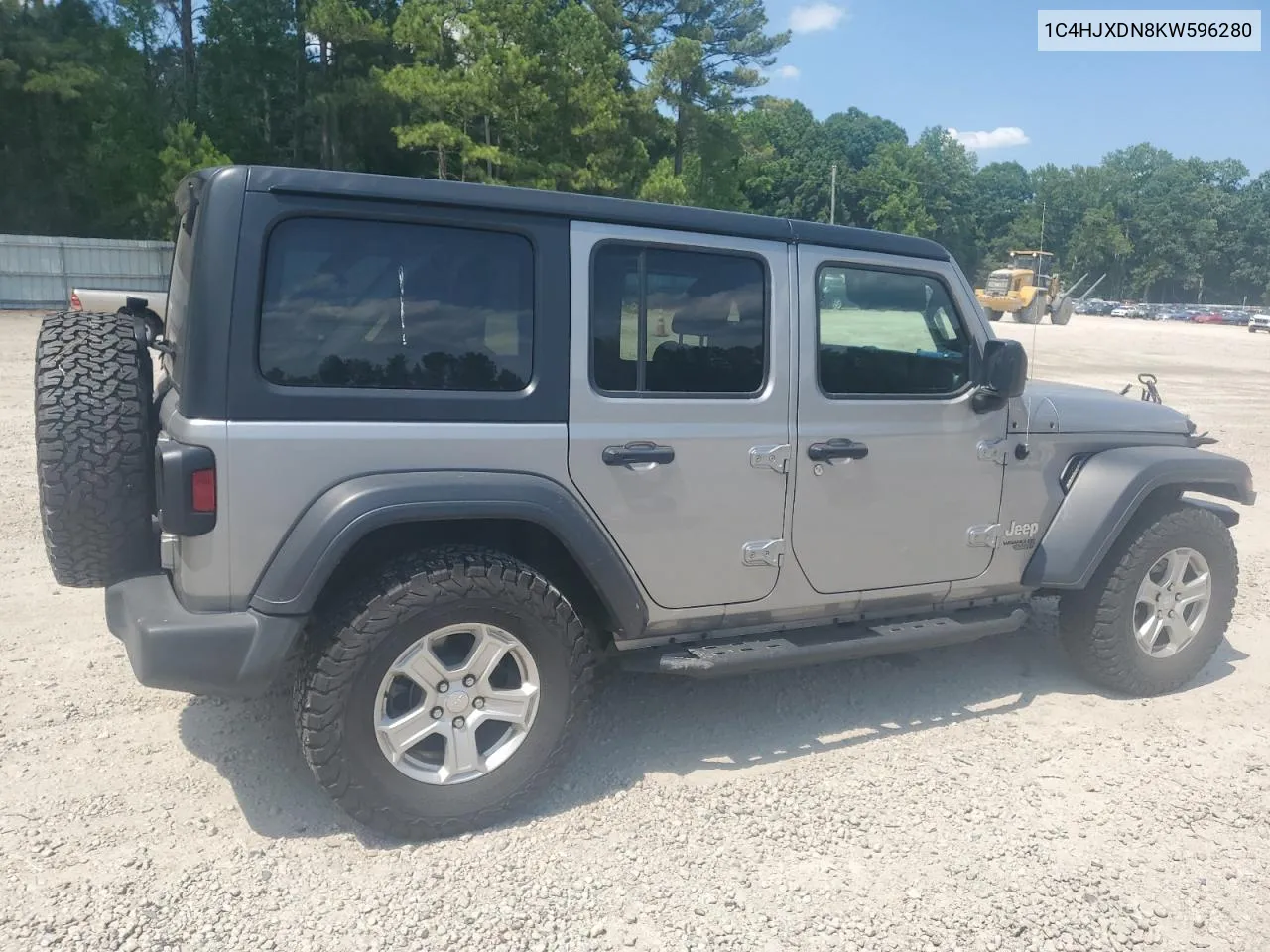 2019 Jeep Wrangler Unlimited Sport VIN: 1C4HJXDN8KW596280 Lot: 59771074