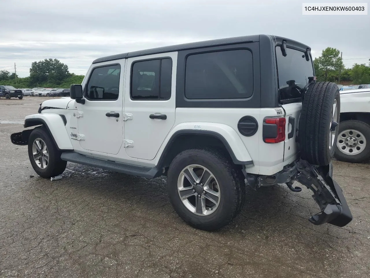 2019 Jeep Wrangler Unlimited Sahara VIN: 1C4HJXEN0KW600403 Lot: 60115634