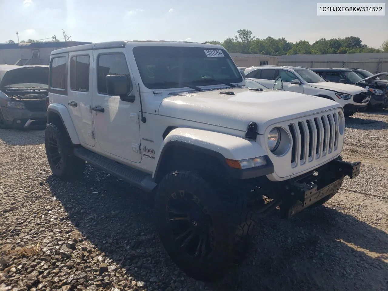 2019 Jeep Wrangler Unlimited Sahara VIN: 1C4HJXEG8KW534572 Lot: 60117764