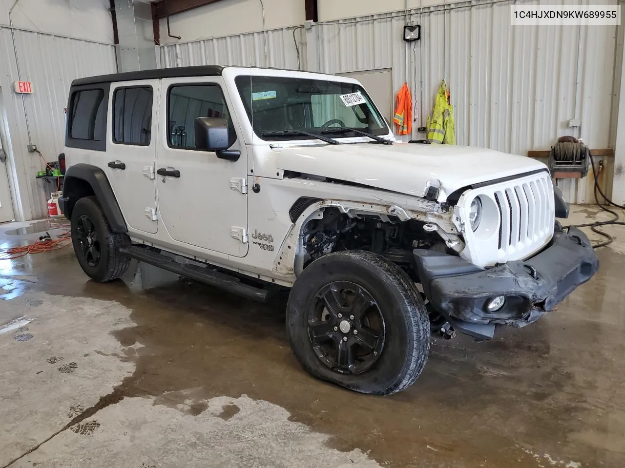 2019 Jeep Wrangler Unlimited Sport VIN: 1C4HJXDN9KW689955 Lot: 60512784