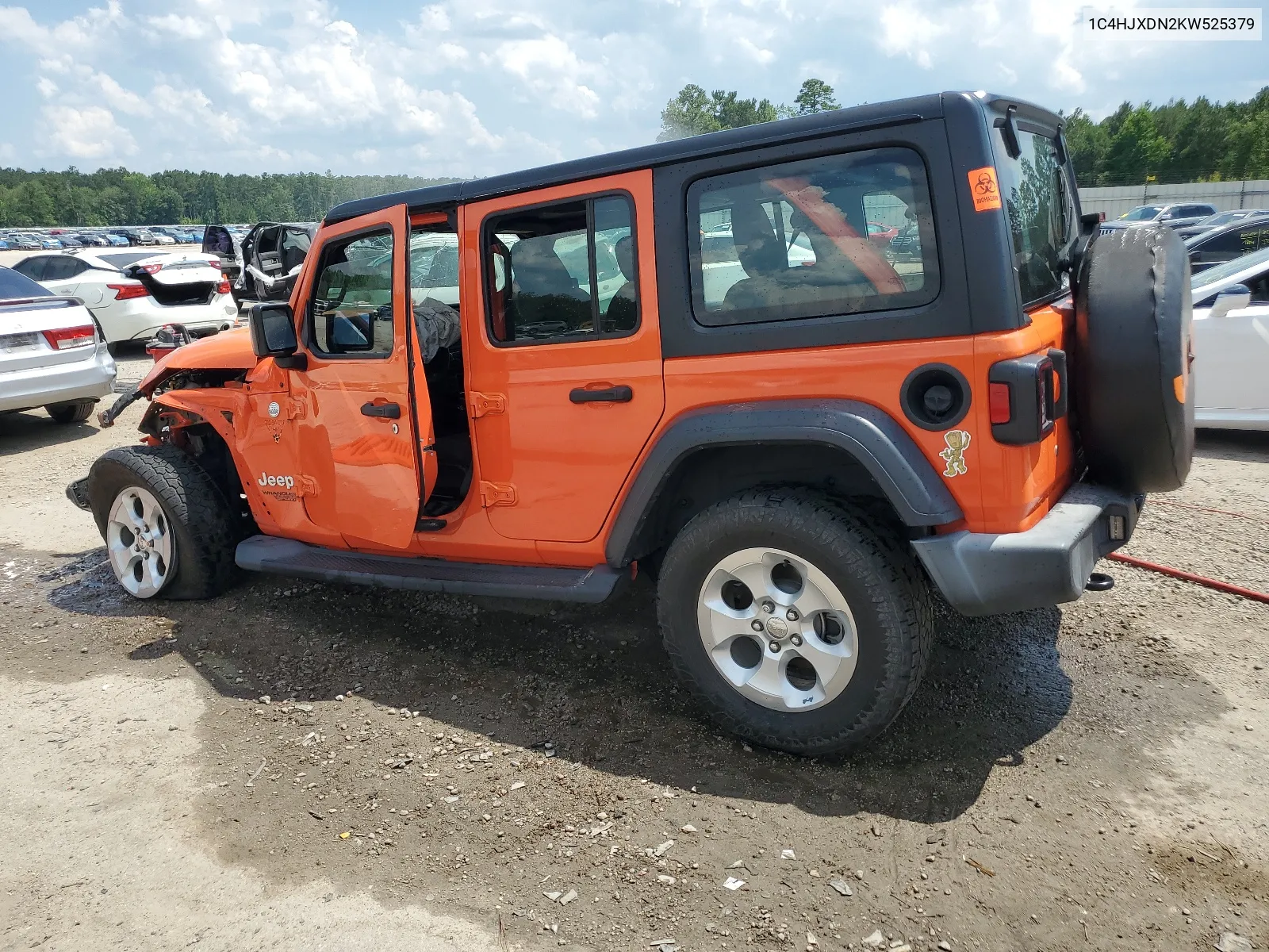 2019 Jeep Wrangler Unlimited Sport VIN: 1C4HJXDN2KW525379 Lot: 60637204