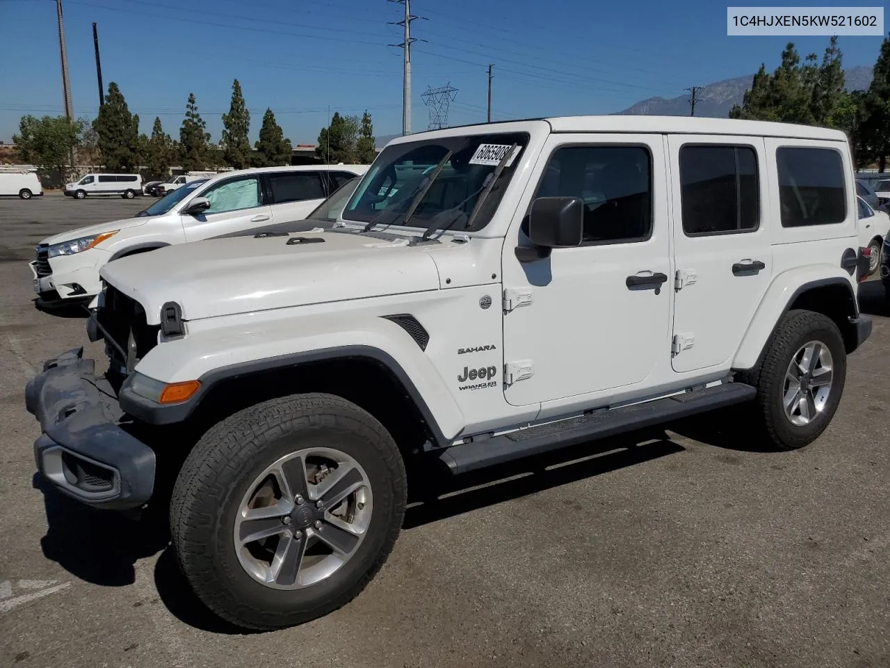 2019 Jeep Wrangler Unlimited Sahara VIN: 1C4HJXEN5KW521602 Lot: 60659084