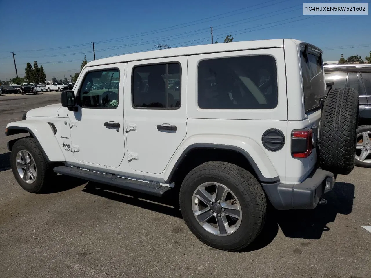 2019 Jeep Wrangler Unlimited Sahara VIN: 1C4HJXEN5KW521602 Lot: 60659084