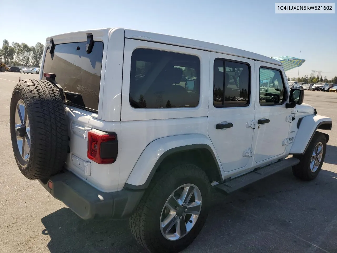 2019 Jeep Wrangler Unlimited Sahara VIN: 1C4HJXEN5KW521602 Lot: 60659084