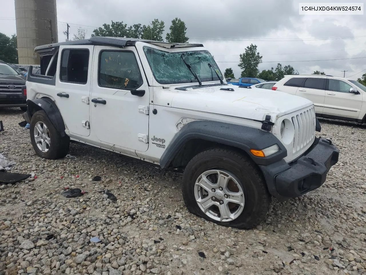 2019 Jeep Wrangler Unlimited Sport VIN: 1C4HJXDG4KW524574 Lot: 60903504