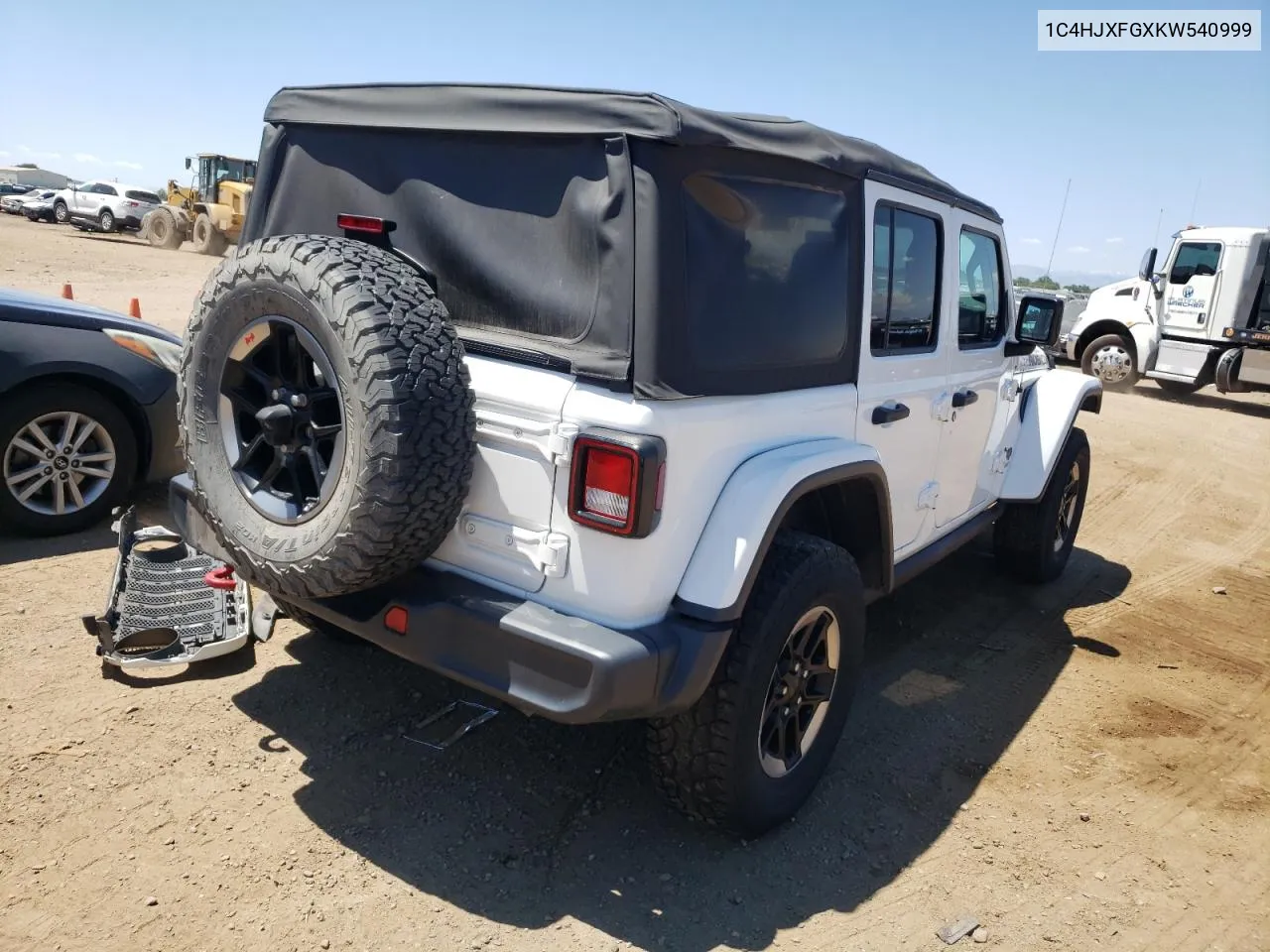 1C4HJXFGXKW540999 2019 Jeep Wrangler Unlimited Rubicon