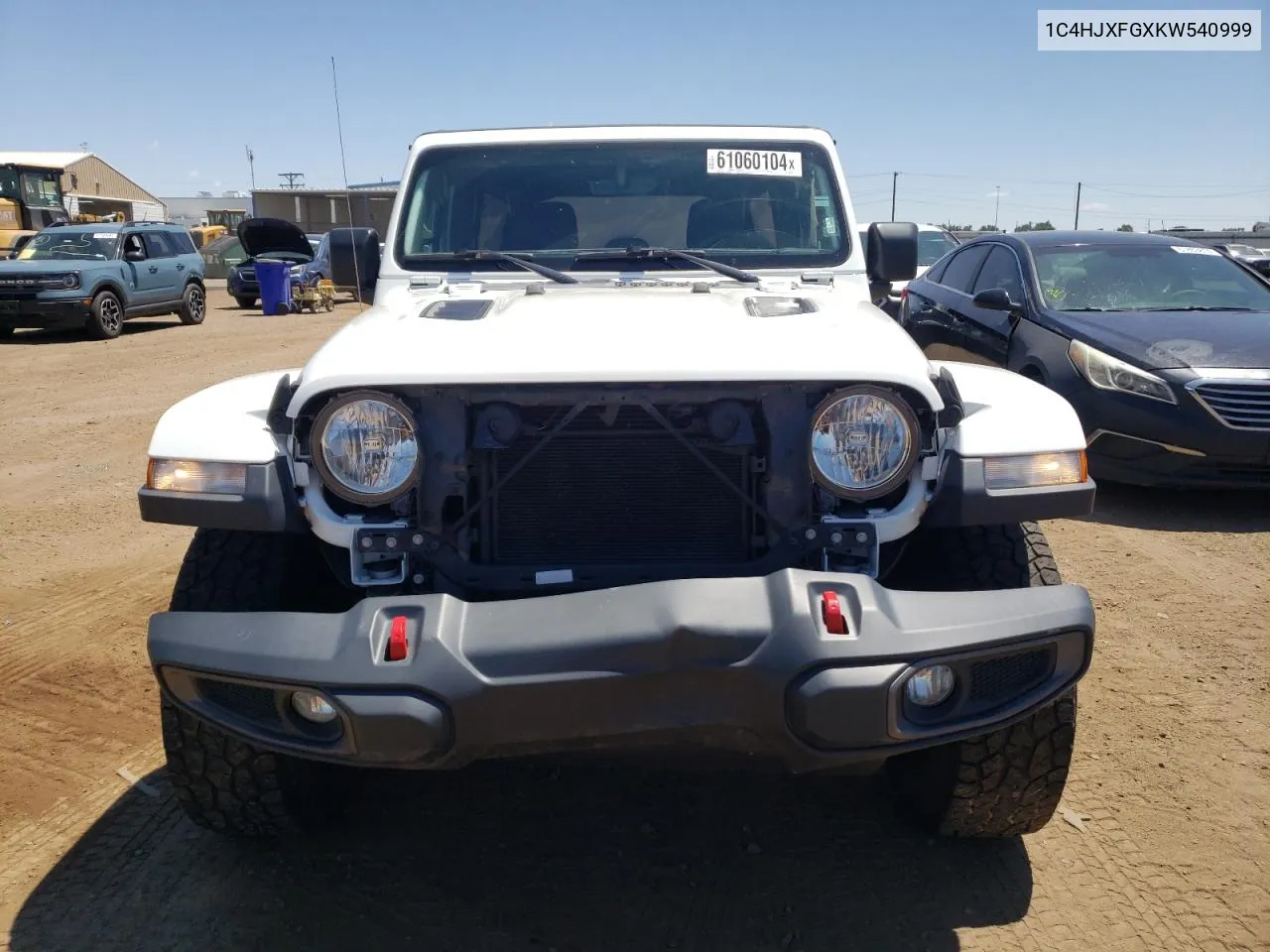 1C4HJXFGXKW540999 2019 Jeep Wrangler Unlimited Rubicon