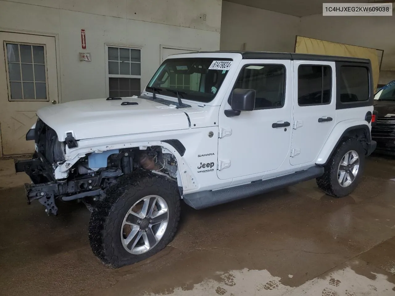 2019 Jeep Wrangler Unlimited Sahara VIN: 1C4HJXEG2KW609038 Lot: 61479824