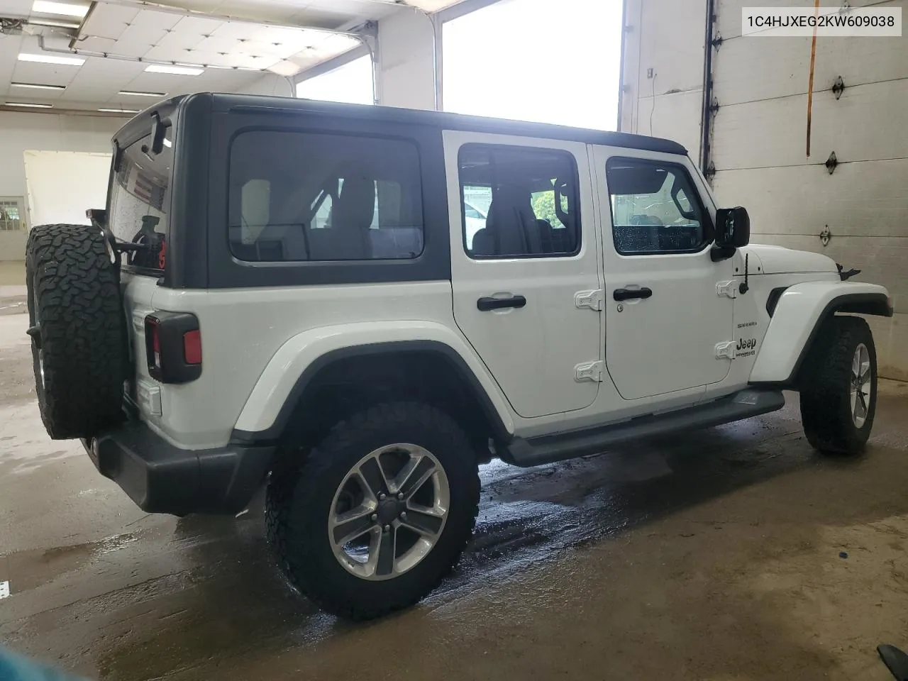 2019 Jeep Wrangler Unlimited Sahara VIN: 1C4HJXEG2KW609038 Lot: 61479824