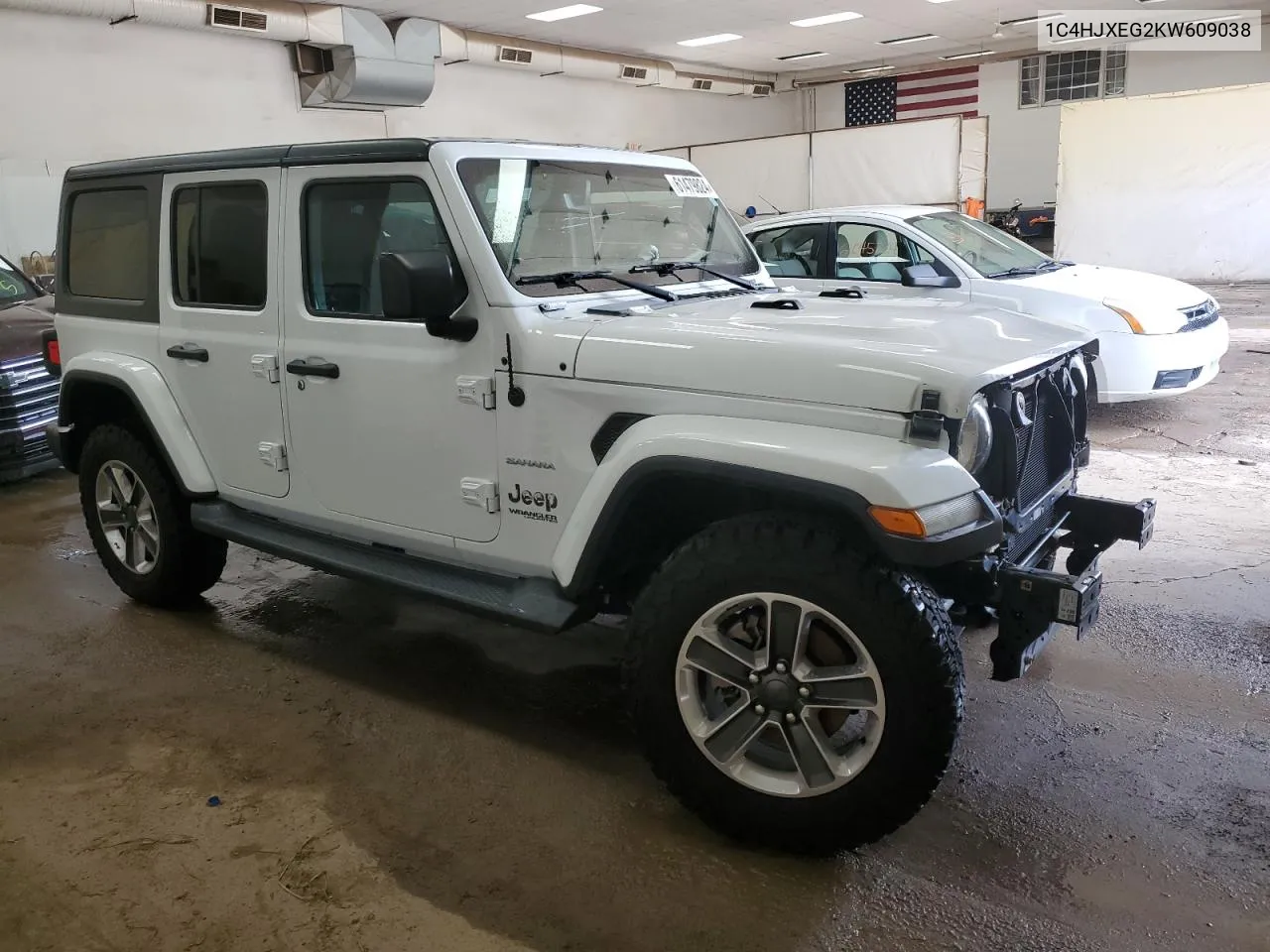 1C4HJXEG2KW609038 2019 Jeep Wrangler Unlimited Sahara