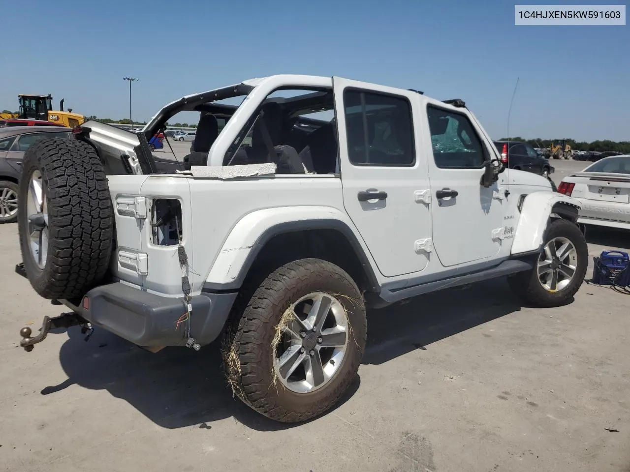 2019 Jeep Wrangler Unlimited Sahara VIN: 1C4HJXEN5KW591603 Lot: 61627174