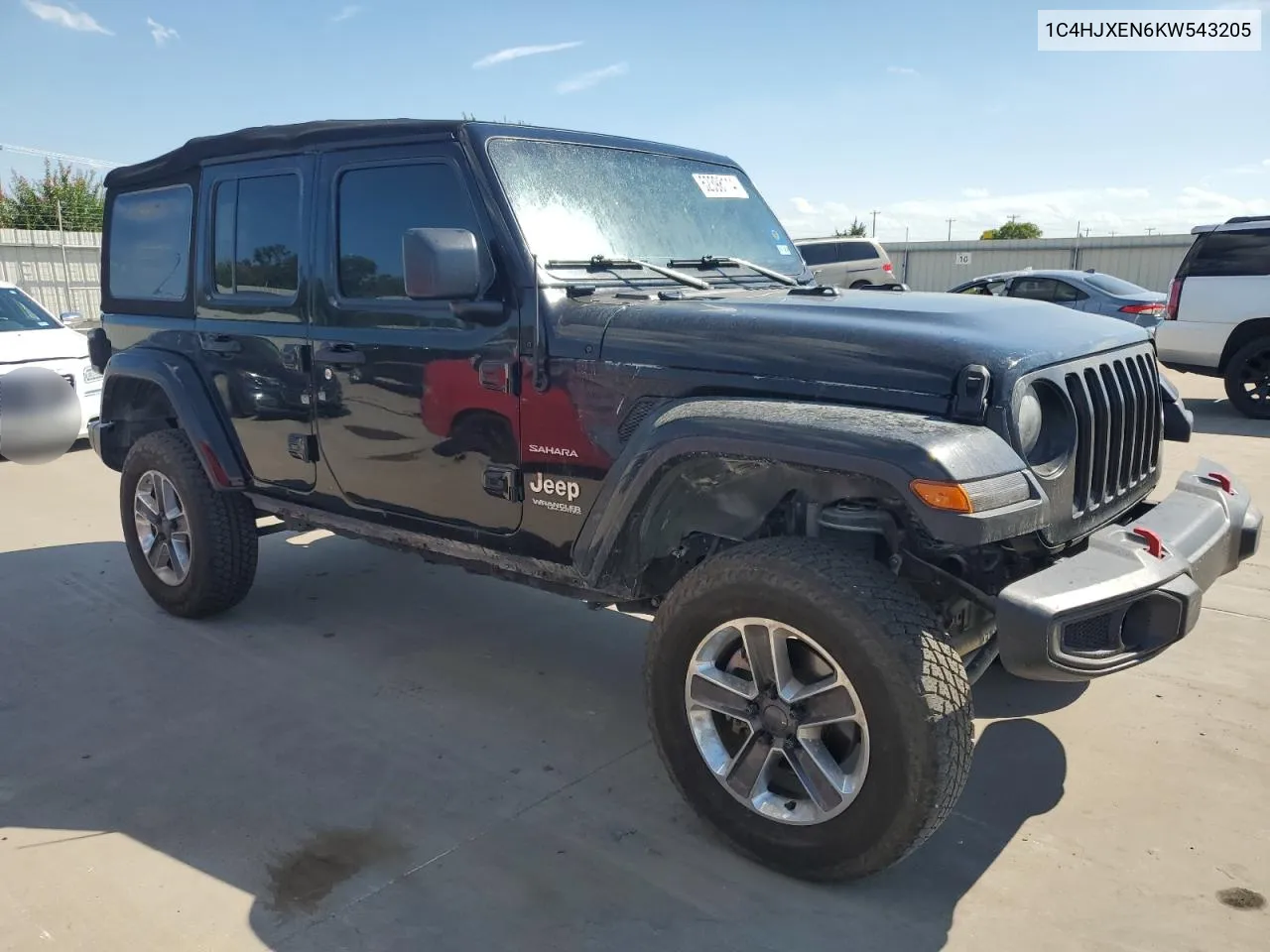 2019 Jeep Wrangler Unlimited Sahara VIN: 1C4HJXEN6KW543205 Lot: 62398114