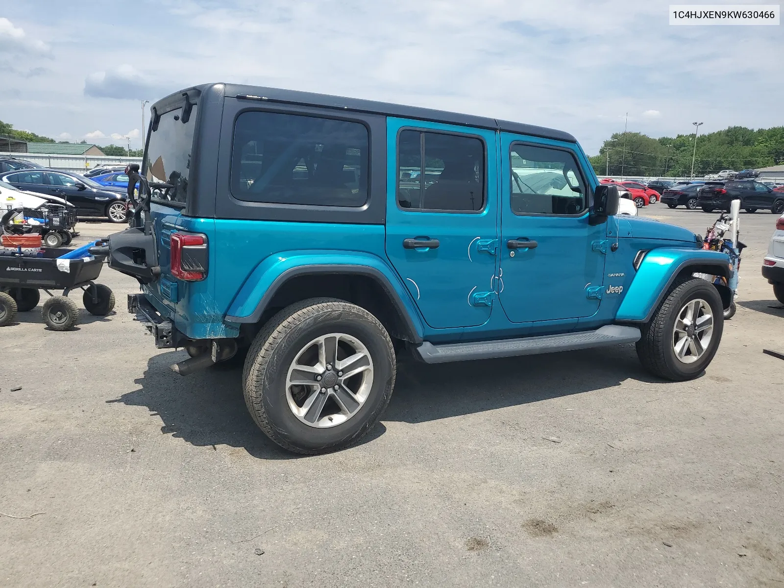 2019 Jeep Wrangler Unlimited Sahara VIN: 1C4HJXEN9KW630466 Lot: 62684814