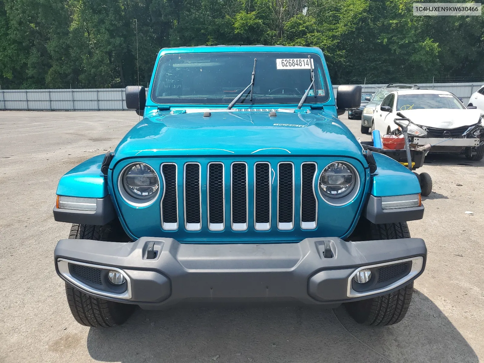 2019 Jeep Wrangler Unlimited Sahara VIN: 1C4HJXEN9KW630466 Lot: 62684814