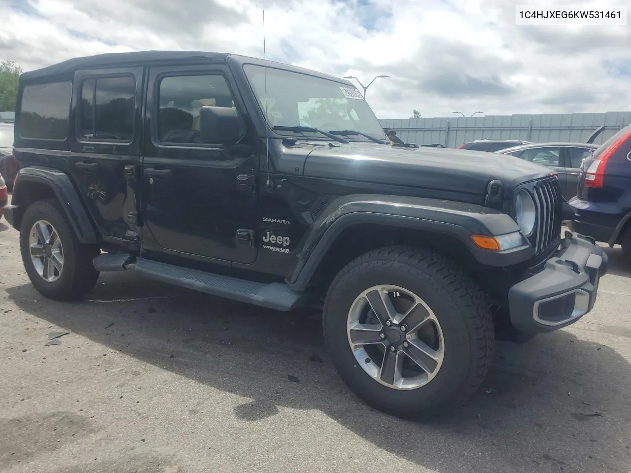 2019 Jeep Wrangler Unlimited Sahara VIN: 1C4HJXEG6KW531461 Lot: 62793054