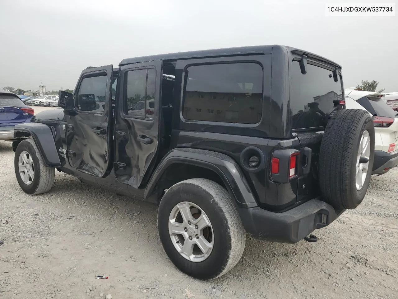 2019 Jeep Wrangler Unlimited Sport VIN: 1C4HJXDGXKW537734 Lot: 62863284