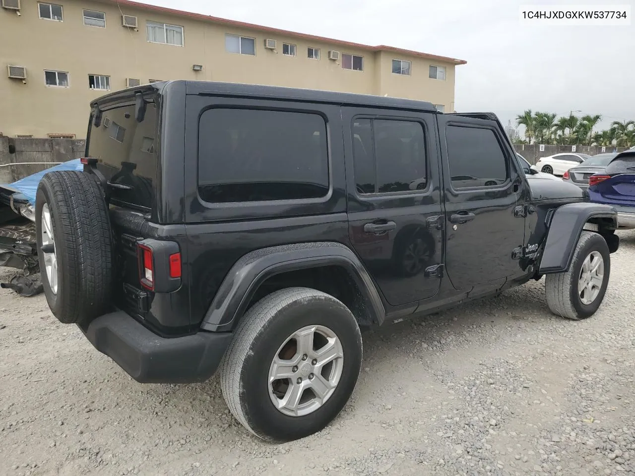 2019 Jeep Wrangler Unlimited Sport VIN: 1C4HJXDGXKW537734 Lot: 62863284