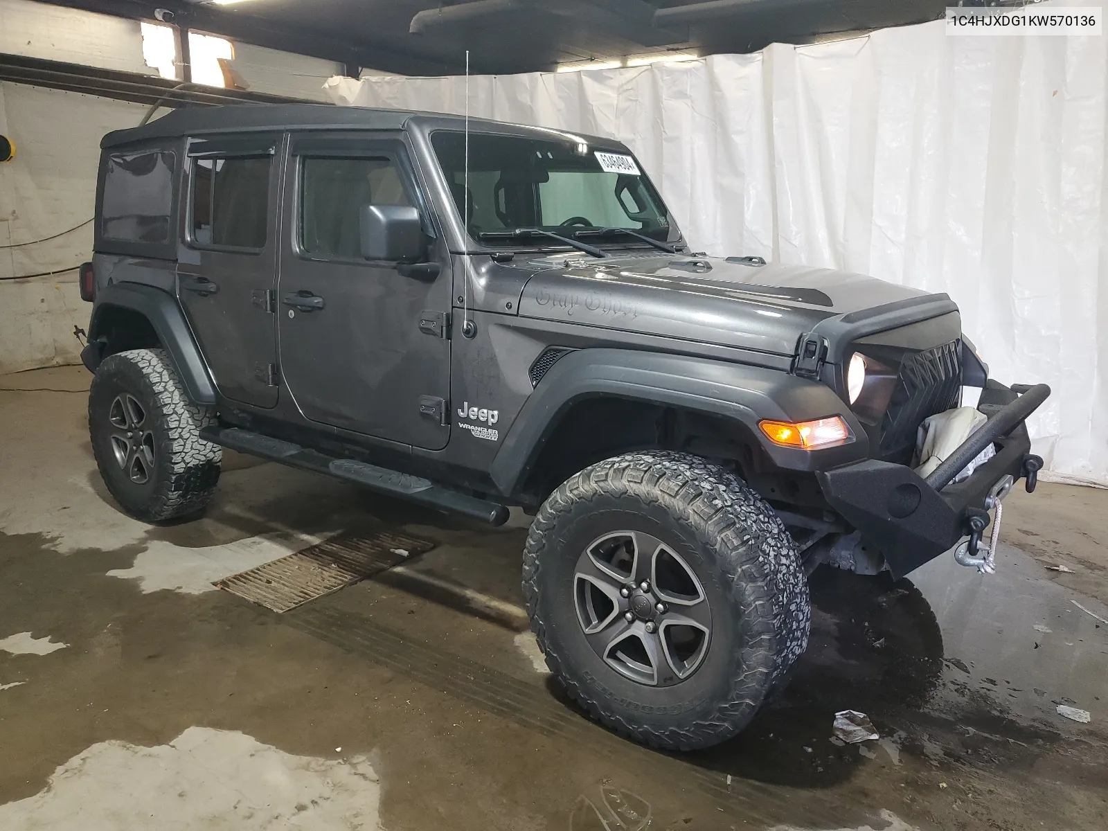 2019 Jeep Wrangler Unlimited Sport VIN: 1C4HJXDG1KW570136 Lot: 63464904