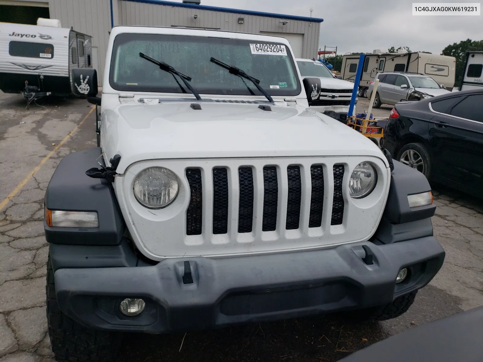 2019 Jeep Wrangler Sport VIN: 1C4GJXAG0KW619231 Lot: 64029204