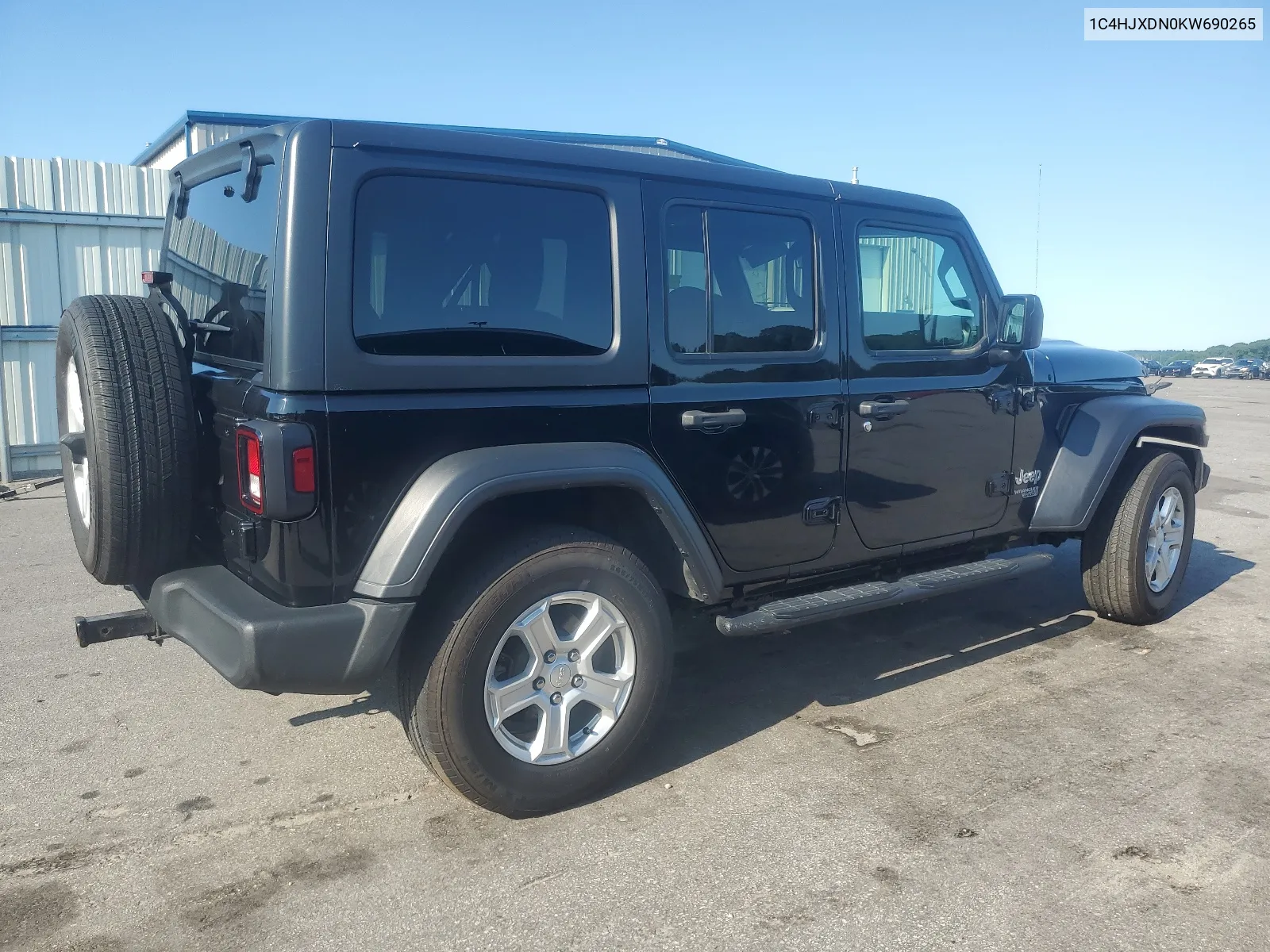 2019 Jeep Wrangler Unlimited Sport VIN: 1C4HJXDN0KW690265 Lot: 64759854