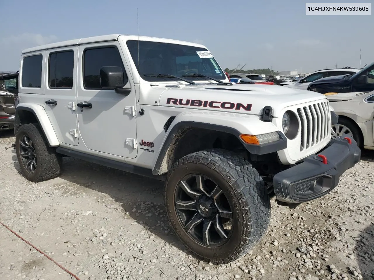 2019 Jeep Wrangler Unlimited Rubicon VIN: 1C4HJXFN4KW539605 Lot: 65444744