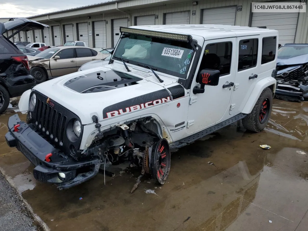 2019 Jeep Wrangler Unlimited Rubicon VIN: 1C4BJWFG8JL867448 Lot: 65513584