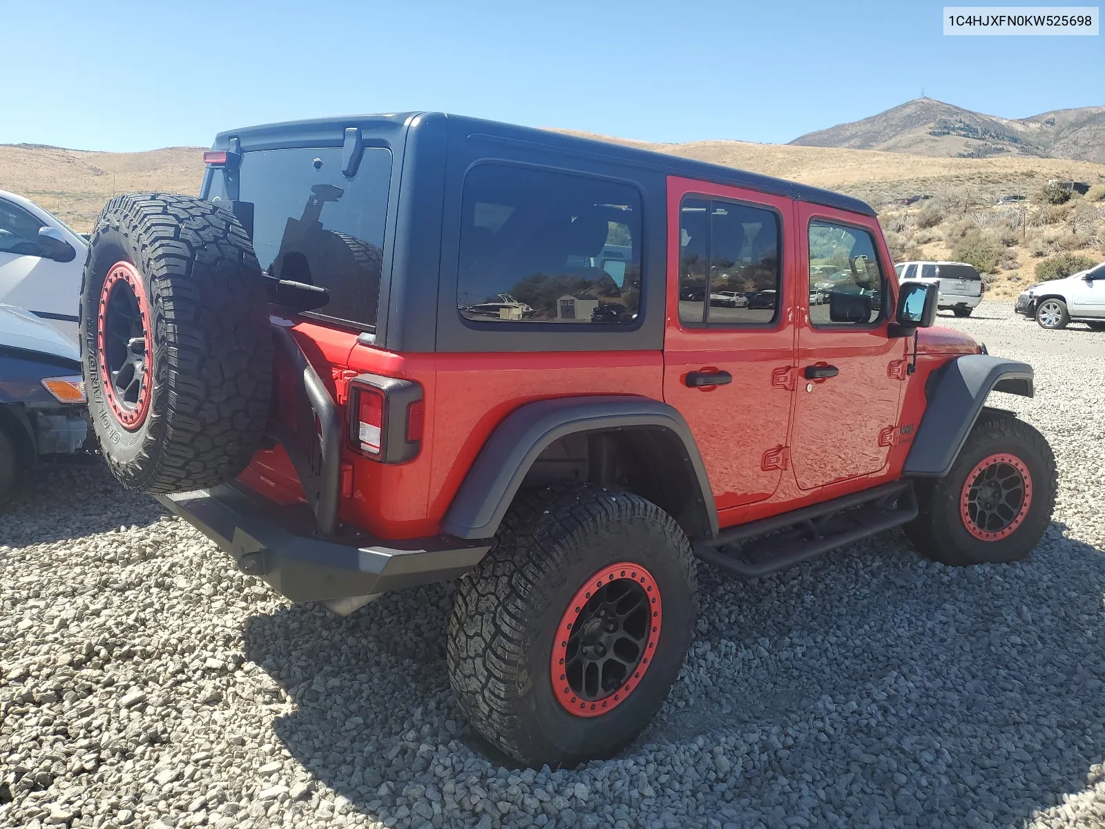 2019 Jeep Wrangler Unlimited Rubicon VIN: 1C4HJXFN0KW525698 Lot: 65563404